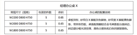 X经理办公桌主图3详情